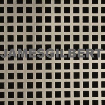Perforated Square Satin Nickel Decorative Grille